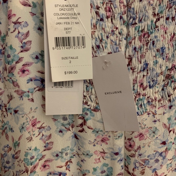 Evernew Alexandra Pintuck Floral Dress Midaxi - Picture 6 of 7